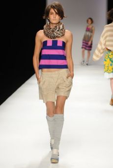 SS10 SILK MADRAS SILVER BIRCH SHORTS - NATURAL - Other Image